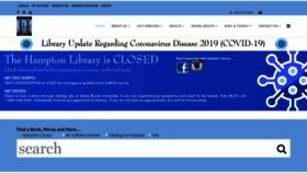 What Hamptonlibrary.org website looked like in 2020 (4 years ago)