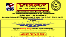 What Heartofoakworkshop.com website looked like in 2020 (5 years ago)