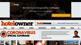 What Hotelowner.co.uk website looked like in 2020 (4 years ago)