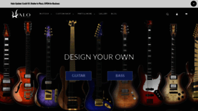 What Haloguitars.com website looked like in 2020 (4 years ago)