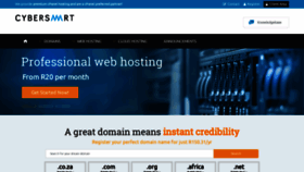 What Hosting.cybersmart.co.za website looked like in 2020 (4 years ago)