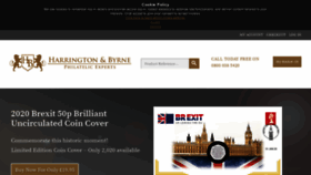What Harringtonstamps.co.uk website looked like in 2020 (5 years ago)