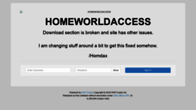What Homeworldaccess.net website looked like in 2020 (4 years ago)