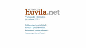 What Huvila.net website looked like in 2020 (4 years ago)