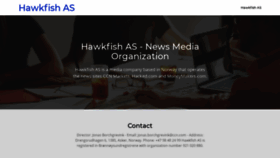 What Hawkfish.com website looked like in 2020 (4 years ago)