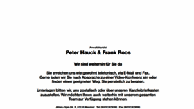 What Hauck-roos.de website looked like in 2020 (4 years ago)