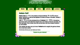 What Hallelu-yah.nl website looked like in 2020 (4 years ago)