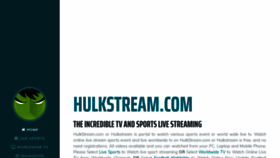 What Hulkstreams.com website looked like in 2020 (4 years ago)