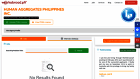 What Hapi.workabroad.ph website looked like in 2020 (4 years ago)