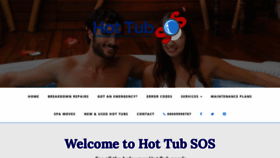 What Hottubsos.co.uk website looked like in 2020 (4 years ago)