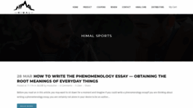 What Himalsports.com website looked like in 2020 (4 years ago)