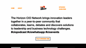 What Horizoncio.network website looked like in 2020 (4 years ago)
