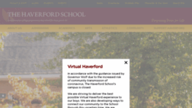 What Haverford.org website looked like in 2020 (4 years ago)