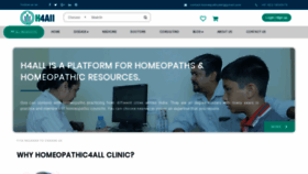What Homeopathy4all.com website looked like in 2020 (4 years ago)