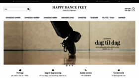What Happydancefeet.dk website looked like in 2020 (4 years ago)