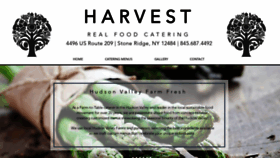 What Harvestrealfoodcatering.com website looked like in 2020 (4 years ago)