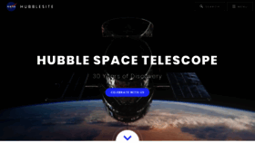 What Hubblesite.org website looked like in 2020 (4 years ago)