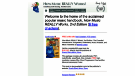 What Howmusicreallyworks.com website looked like in 2020 (4 years ago)