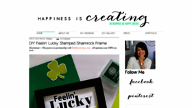 What Happinessiscreating.com website looked like in 2020 (4 years ago)