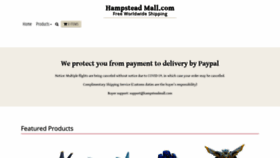 What Hampsteadmall.com website looked like in 2020 (4 years ago)