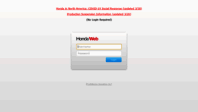 What Hondaweb.com website looked like in 2020 (4 years ago)
