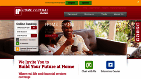 What Homefederalne.bank website looked like in 2020 (4 years ago)