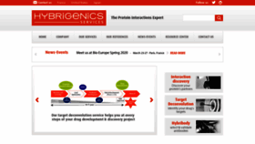 What Hybrigenics-services.com website looked like in 2020 (4 years ago)