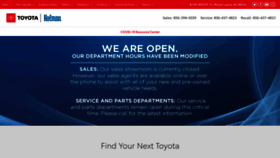 What Holmantoyota.com website looked like in 2020 (4 years ago)