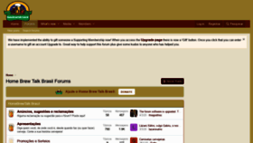 What Homebrewtalk.com.br website looked like in 2020 (4 years ago)