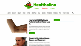 What Healtholino.com website looked like in 2020 (4 years ago)