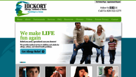 What Hickoryallergy.com website looked like in 2020 (4 years ago)