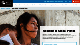 What Habitatglobalvillage.ca website looked like in 2020 (4 years ago)