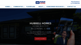 What Hubbellhomes.com website looked like in 2020 (4 years ago)