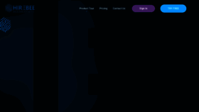 What Hirebee.ai website looked like in 2020 (6 years ago)