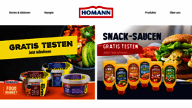 What Homann.de website looked like in 2020 (4 years ago)