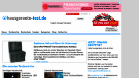 What Hausgeraete-test.de website looked like in 2020 (4 years ago)