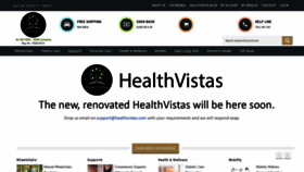 What Healthvistas.com website looked like in 2020 (4 years ago)