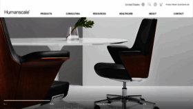 What Humanscale.com website looked like in 2020 (4 years ago)