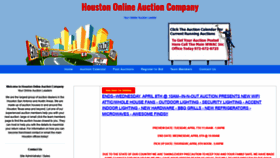What Houstononlineauctioncompany.com website looked like in 2020 (4 years ago)