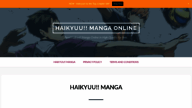 What Haikyumanga.com website looked like in 2020 (4 years ago)