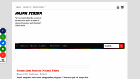 What Hajarfisika.com website looked like in 2020 (4 years ago)