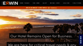What Hotelerwin.com website looked like in 2020 (4 years ago)