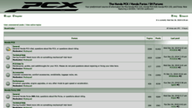 What Hondapcx.org website looked like in 2020 (4 years ago)