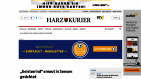 What Harzkurier.de website looked like in 2020 (4 years ago)