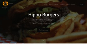 What Hippoburgers.com website looked like in 2020 (4 years ago)