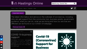 What Hastings.gov.uk website looked like in 2020 (4 years ago)