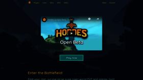 What Hordes.io website looked like in 2020 (4 years ago)
