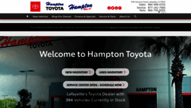 What Hamptontoyota.com website looked like in 2020 (4 years ago)
