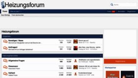 What Heizungsforum.de website looked like in 2020 (4 years ago)