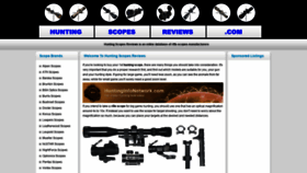 What Huntingscopesreviews.com website looked like in 2020 (4 years ago)